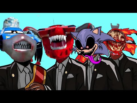 Видео: Mix Monsters & BOSS CHOO CHOO fast and other monster eaters | Coffin Dance meme song (COVER)