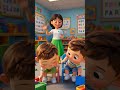 Kids Go to School 🏫🎒 | Fun School Routine | #shorts #kids #cartoon