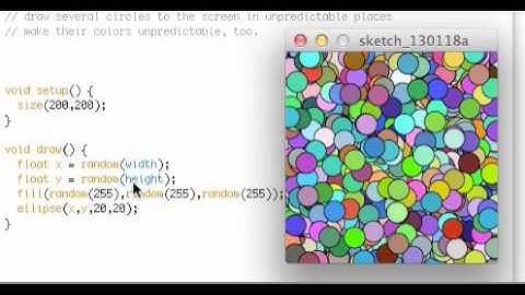 EARTH 801 Randomly Colored Circles Program