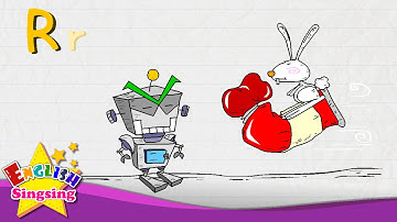 R is for Rabbit, Red, Robot - Letter R - Alphabet Song | Learning English for kids