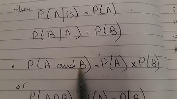 TKMaths A Level S1 Independent Events and Mutually Exclusive Events