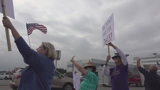 Protestors joined a nationwide movement to oppose Project 2025 document