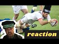 American Reacts to Biggest Rugby Hits- Brutal Rugby hits | Squirrel Reacts | Reaction Video