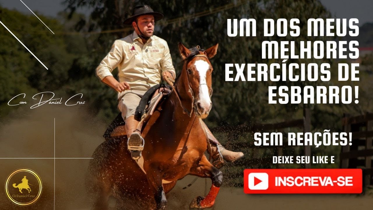 Exercício para cavalos que param com as mãos nos Esbarros e ajuda muito no controle de velocidade!
