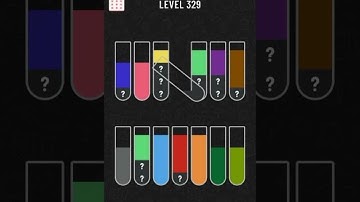 water sort color puzzle level 329 gameplay walkthrough solution