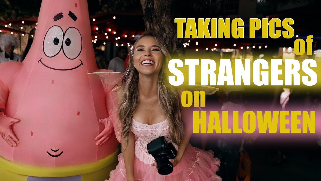 Taking Pictures of Strangers on Halloween using Hasselblad