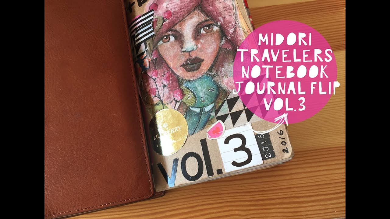 Midori Travelers Notebook Journal Flip!