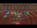 Cozy asmr fast keyboard typing on ceramic keycaps 