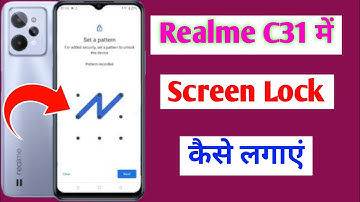 realme c31 mobile mein screen lock kaise lagaye / how to set screen lock setting