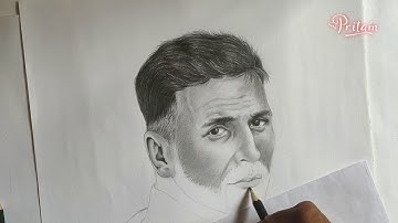 Akshay Kumar  Sketch Tutorial | Official Video | Full HD | Artist : Pritam Dey |