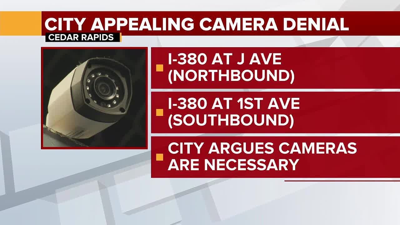Cedar Rapids appealing rejection of two traffic cameras