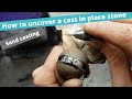 How to expose a cast in place sapphire  engraving tools  sand casting