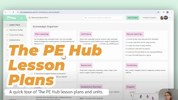 The PE Hub Lesson Plans Tour