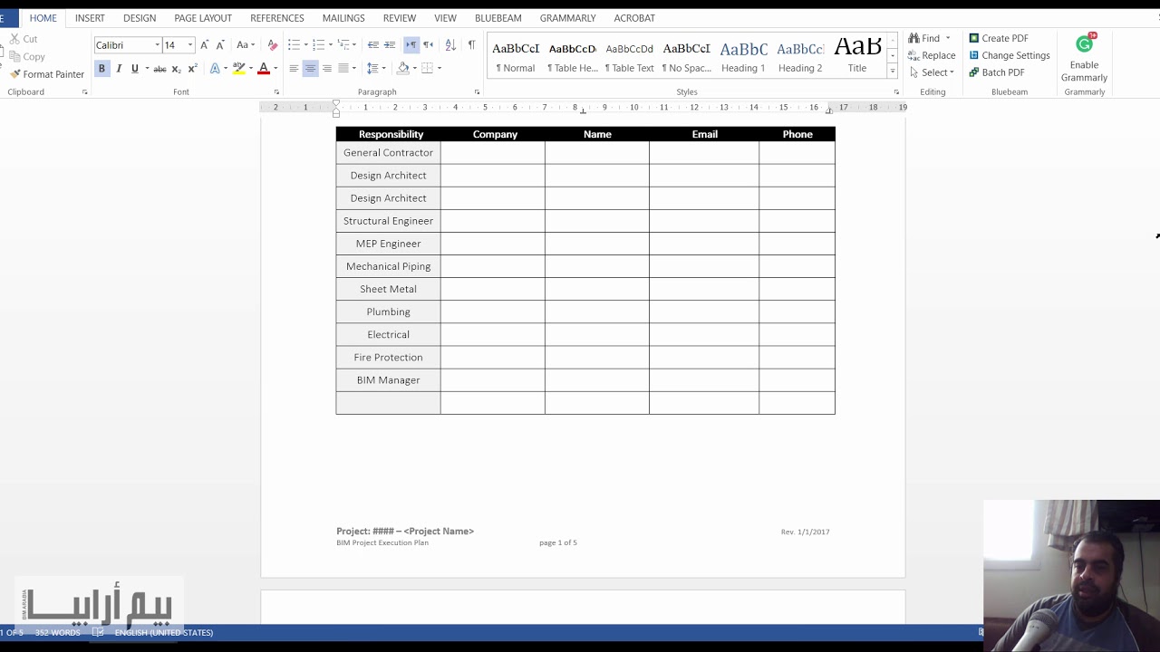 bim project execution plan youtube project execution plan