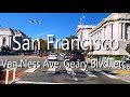 [4K] How Scenic Is This San Francisco City Drive? 🚗 Bryant St, Van Ness, Japantown &amp; Geary Blvd