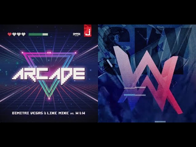Dimitri Vegas & Like Mike vs W&W - Arcade/Alan Walker & Alex Skrindo - Sky {MASHUP} | RaveDJ