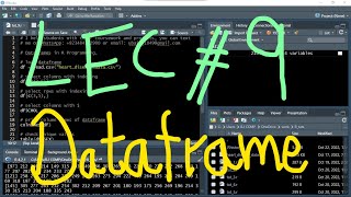 R Programming Tutorial # 9 | Dataframes in R studio | Coursework help for R | UBprogrammer