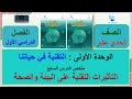 ملخص الدرس السابع التأثيرات التقنية على البيئة والصحة