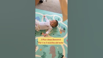 How to play with 1 to 3 Months old baby#Sensory play ideas for babies@Being Mom#Shorts