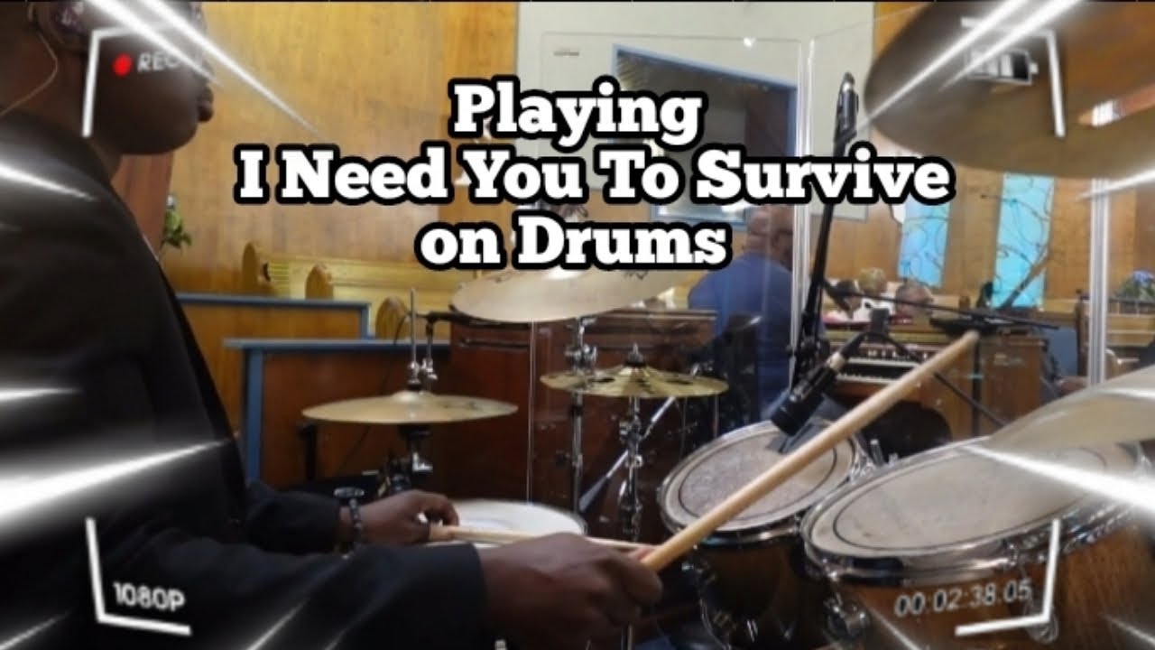 Hezekiah walker i need you to survive drums youtube