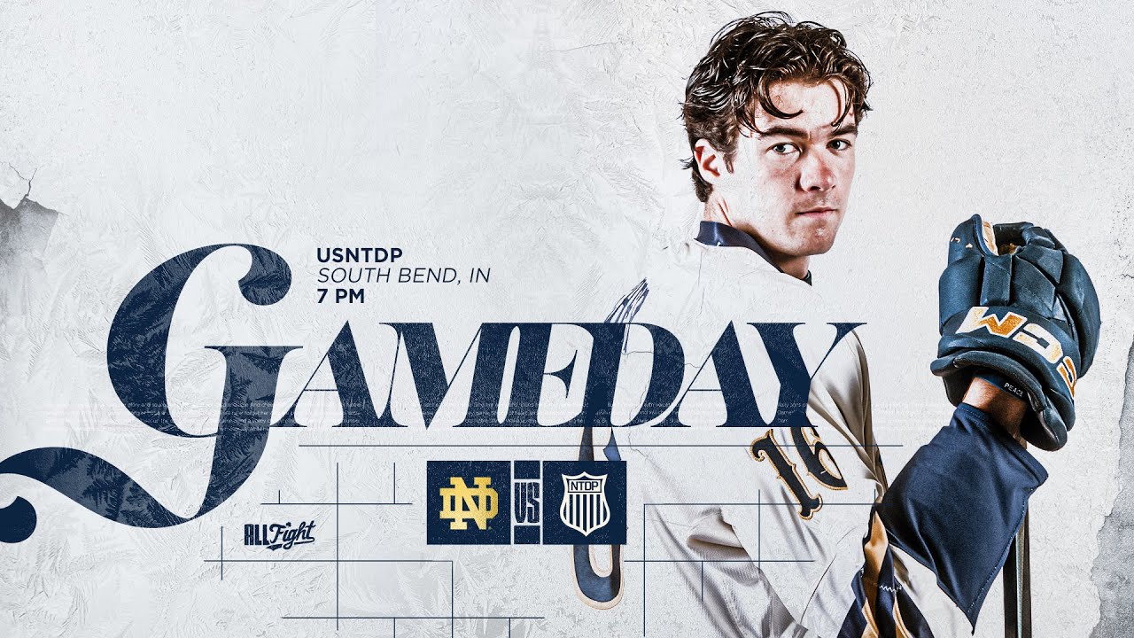 Usntdp FULL EXHIBITION GAME | Notre Dame Hockey vs USNTDP - YouTube