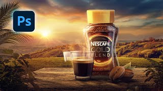 NESCAFÉ ADVERTISING DESIGN | Product manipulation in Photoshop ✅🔥 by Nour Art 142,899 views 9 months ago 21 minutes