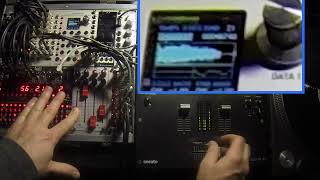 Vinyl record scratching using analog CV with the Rossum Assimil8or Sampler