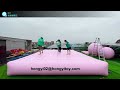 Giant inflatable mat ,Pink Inflatable Bounce Bed