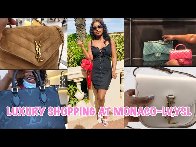 LUXURY shopping at MONACO||Louis Vuitton,YSL,Chanel #luxury #monaco #chanel class=