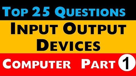 Input and output device। Uppcl tg 2 most important questions computer। top 25 Questions input output