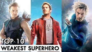 Top 10 Weakest Superhero Characters In MCU | In Hindi | BNN Review