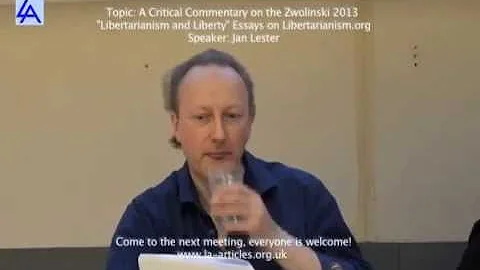 Jan Lester: "A Critical Commentary on Zwolinski 20...