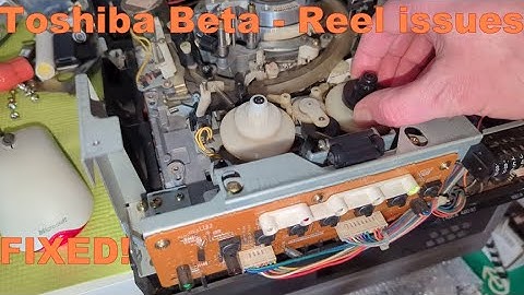 Toshiba V9600 Betamax - Solving reel issues