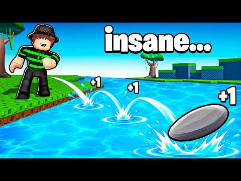 Roblox +1 Stone Skipping Is INSANE...