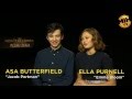 Asa Butterfield and Ella Purnell interview Miss Peregrine's Home for Peculiar Children