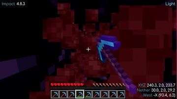 Minecraft Netherrack breaking ASMR (Relaxing and Satisfying sounds) |Fun|Duonic Gamer