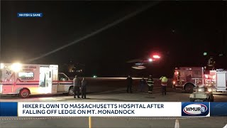 Hiker flown to Massachusetts hospital after fall on Mount Monadnock