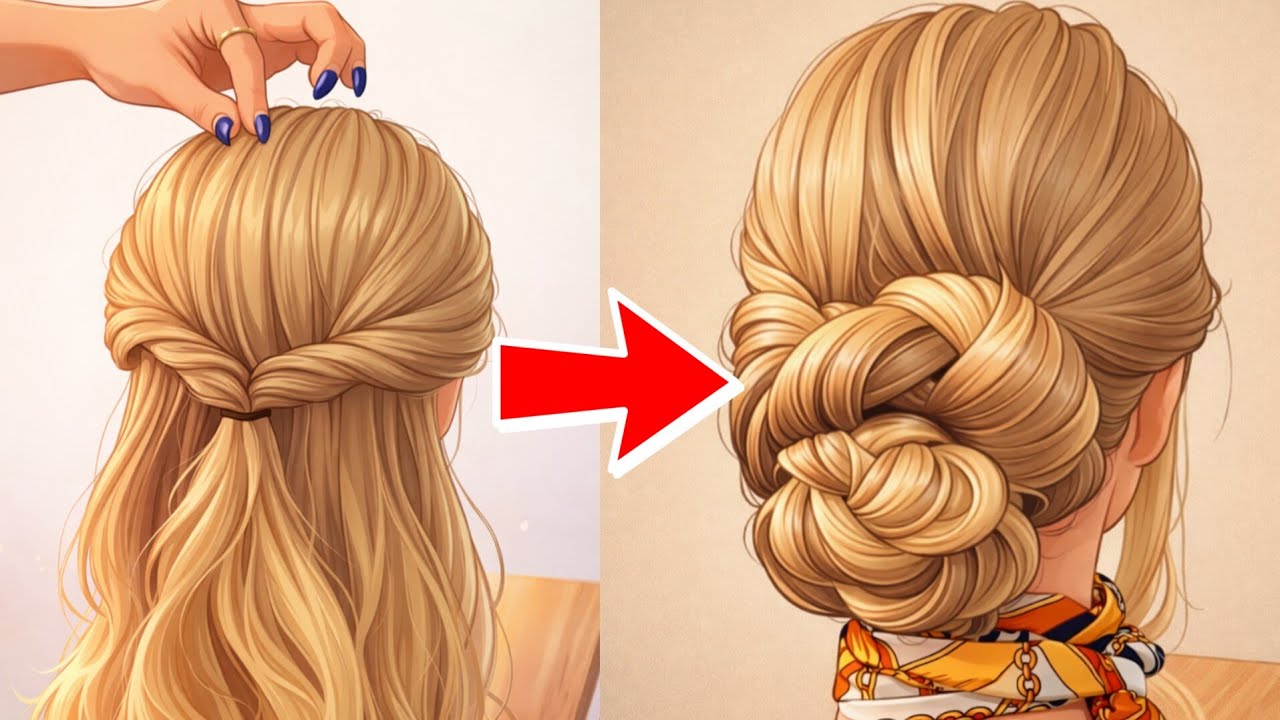 Chignon Trend 2026 | Just an Rubber Band and Hairpin✨