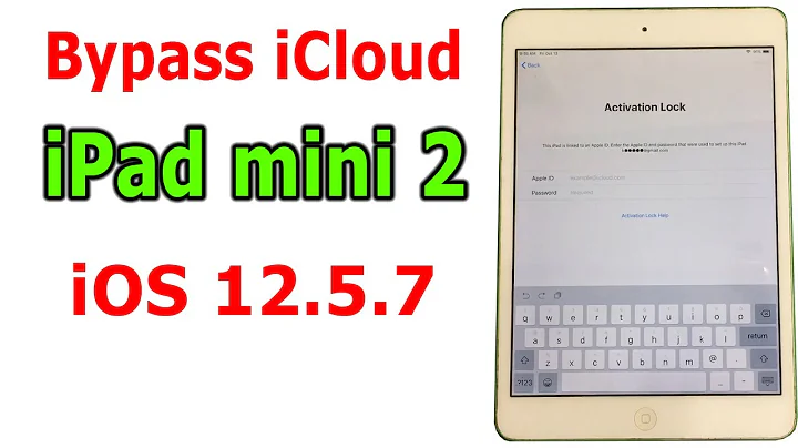 Bypass iCloud iPad mini 2 iOS 12.5.7 When Activation Lock