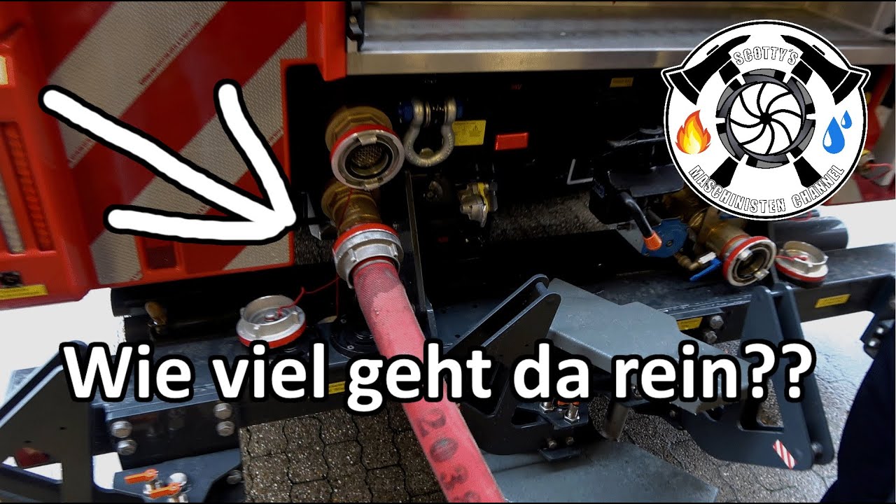 Wie viel Wasser geht durch einen B-Eingang der Zentralen Wasserachse Rosenbauer