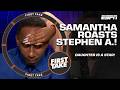 Stephen A.'s daughter Samantha roasted him on his OWN SHOW! | First Take