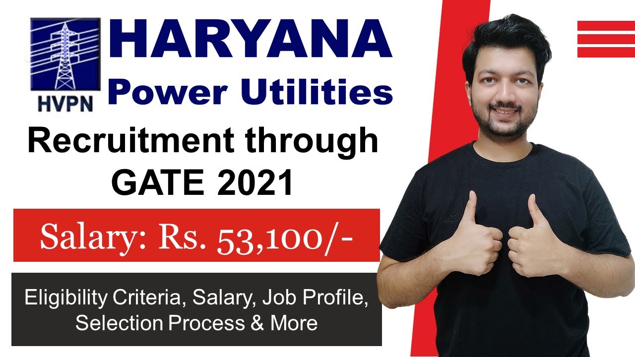 Haryana Power Utilities through GATE 2021 | PSU with GATE 2021 | Latest ...