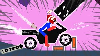 10 Min Best falls | Stickman Dismounting funny and epic moments | Like a boss compilation #732 screenshot 5