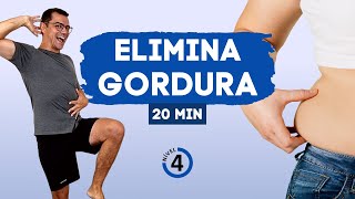 GINÁSTICA PARA EMAGRECER EM CASA | Nível 4 | Elimina Gordura da Barriga