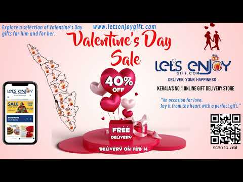 GIFT DELIVERY IN KERALA | VALENTINE'S DAY GIFTS | LET'S ENJOY GIFT.COM