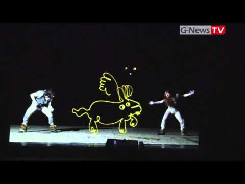 freezlight  ის პერფორმანსს ოზურგეთის თეატრში