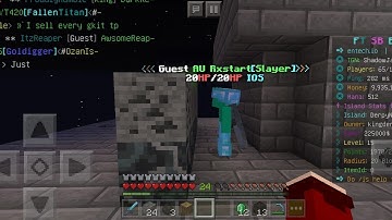 FallenTech SKYBLOCK BLUE| 1 Hour Of Getting Started In The Island ;-;