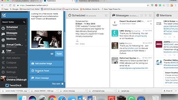 Schedule a post using Tweetdeck
