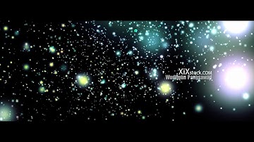 Power of energy galaxy Defocus blur bokeh effect Out of focus lights on black background colorpartic