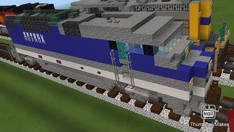 Minecraft Pacific Surfliner F59PHI locomotive tutorial